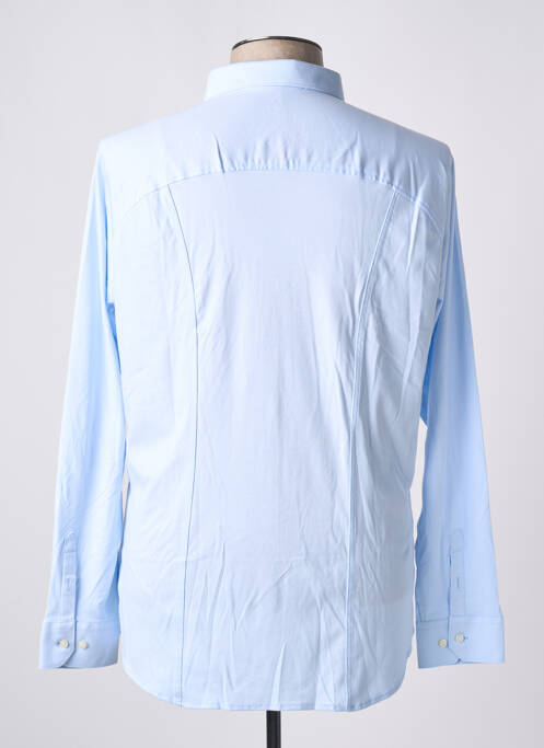 Chemise manches longues manches longues bleu DESOTO homme