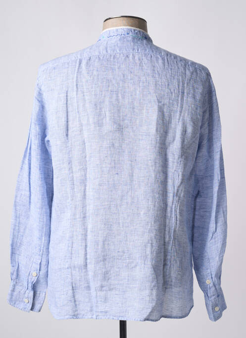 Chemise manches longues manches longues bleu BOB homme