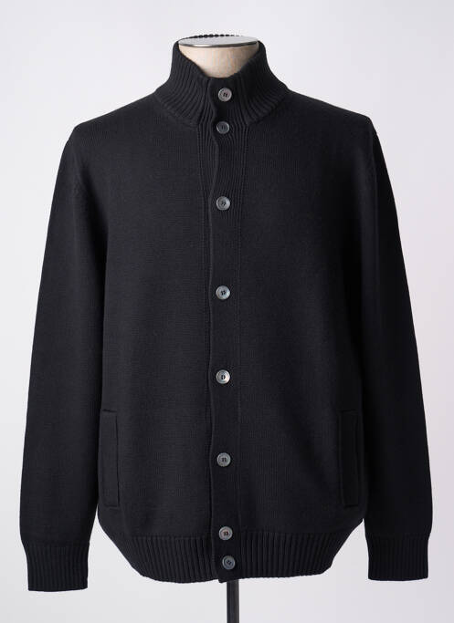 Gilet manches longues noir GRAN SASSO pour homme