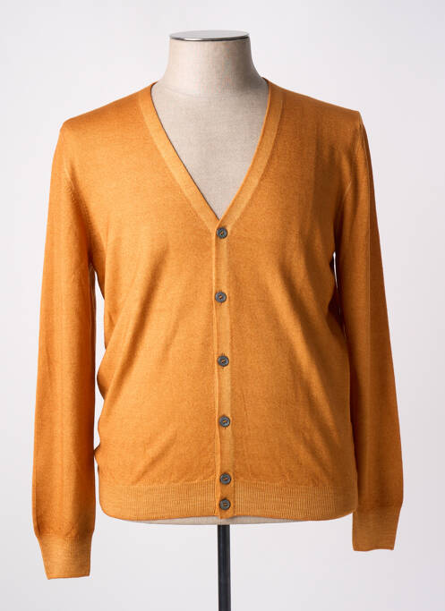Gilet manches longues orange GRAN SASSO pour homme