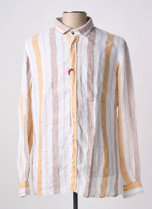 Chemise manches longues beige BOBO CHOSES pour homme