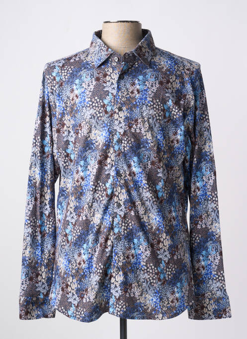 Chemise manches longues bleu DESOTO pour homme