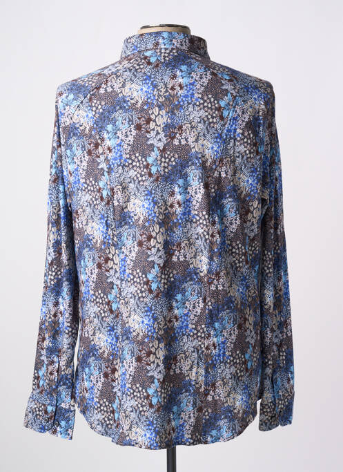 Chemise manches longues bleu DESOTO pour homme