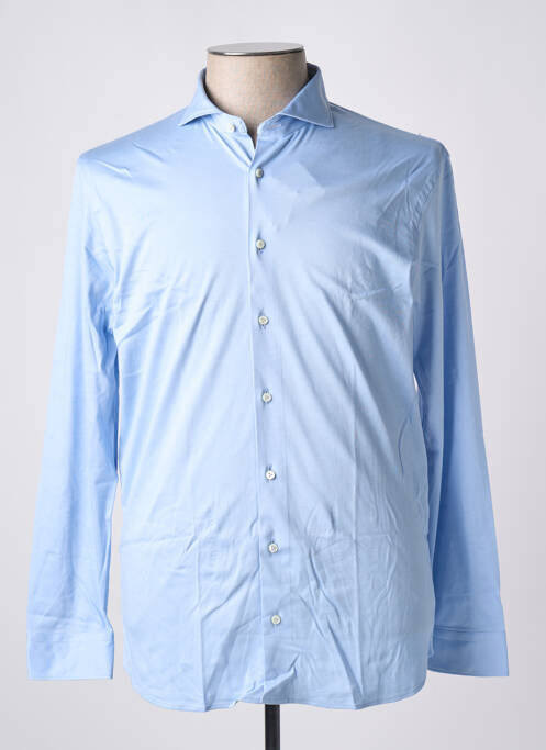 Chemise manches longues bleu DESOTO pour homme