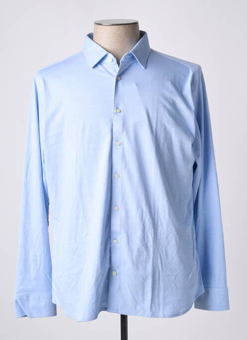 Chemise manches longues bleu DESOTO pour homme