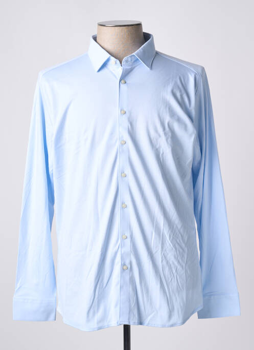 Chemise manches longues bleu DESOTO pour homme