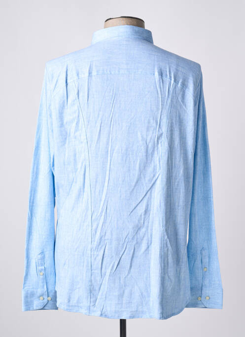 Chemise manches longues bleu DESOTO pour homme