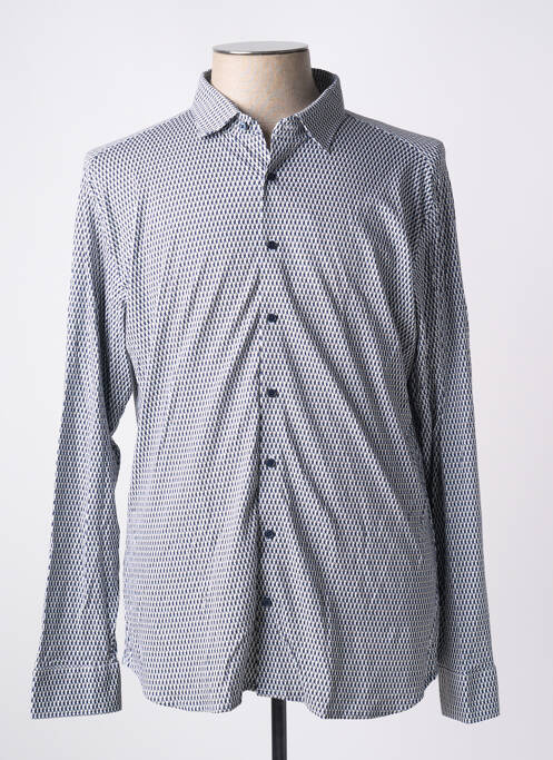 Chemise manches longues bleu DESOTO pour homme