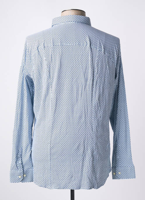 Chemise manches longues bleu DESOTO pour homme