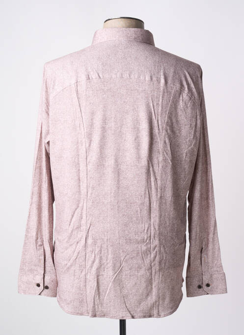 Chemise manches longues marron DESOTO pour homme