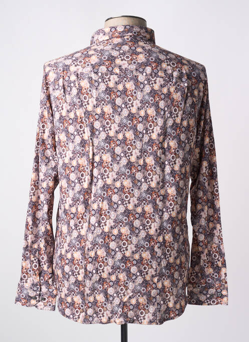 Chemise manches longues marron DESOTO pour homme