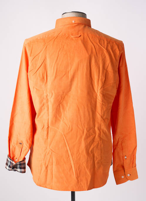 Chemise manches longues orange VICOMTE ARTHUR pour homme