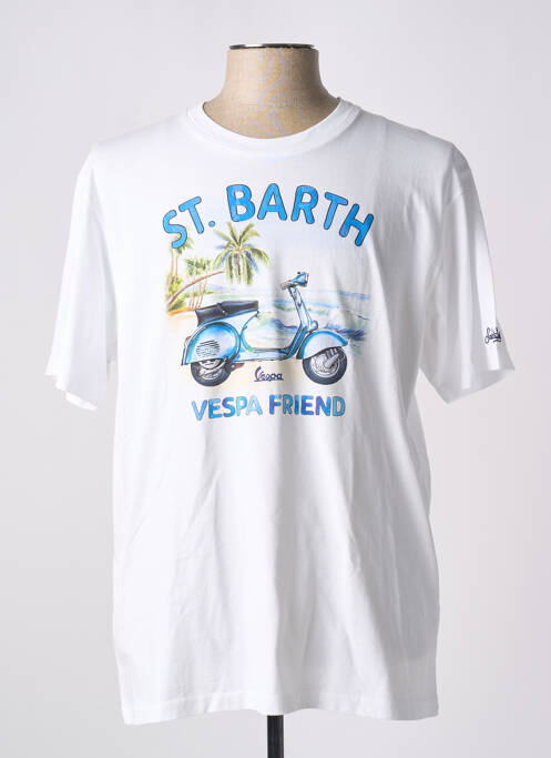 T-shirt blanc MC2 SAINT BARTH pour homme