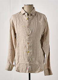 Chemise manches longues manches longues beige PANAMA homme