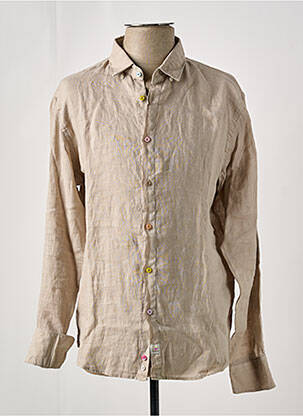 Chemise manches longues manches longues beige PANAMA homme