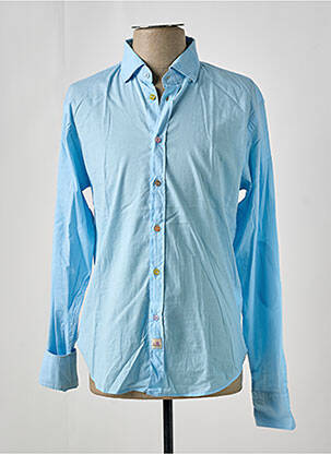 Chemise manches longues manches longues bleu PANAMA homme