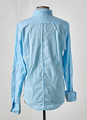 Chemise manches longues manches longues bleu PANAMA homme