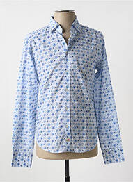 Chemise manches longues imprimé fantaisie bleu PANAMA homme