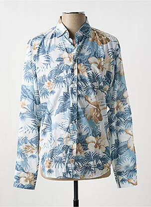 Chemise manches longues manches longues bleu PANAMA homme