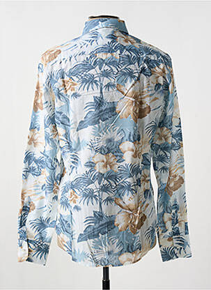 Chemise manches longues manches longues bleu PANAMA homme
