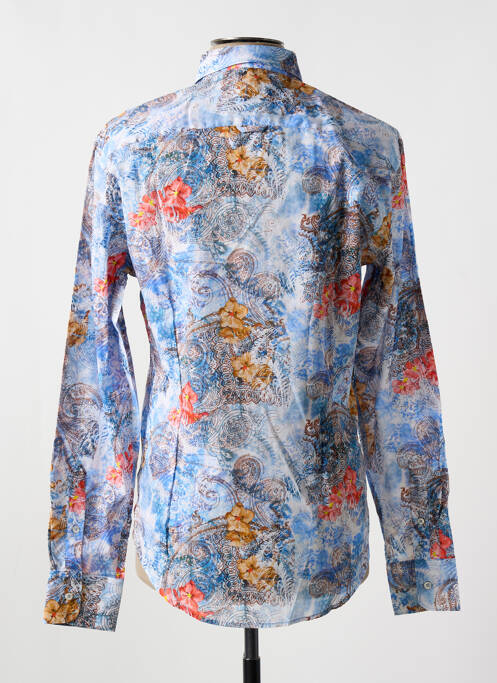 Chemise manches longues imprimé fantaisie bleu PANAMA homme