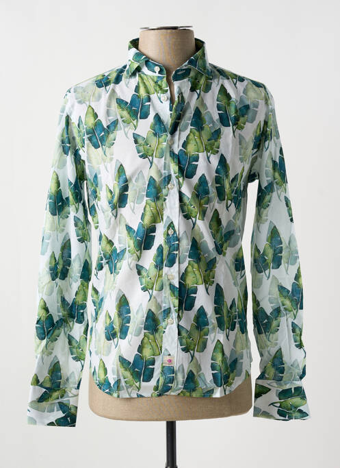 Chemise manches longues imprimé fantaisie vert PANAMA homme