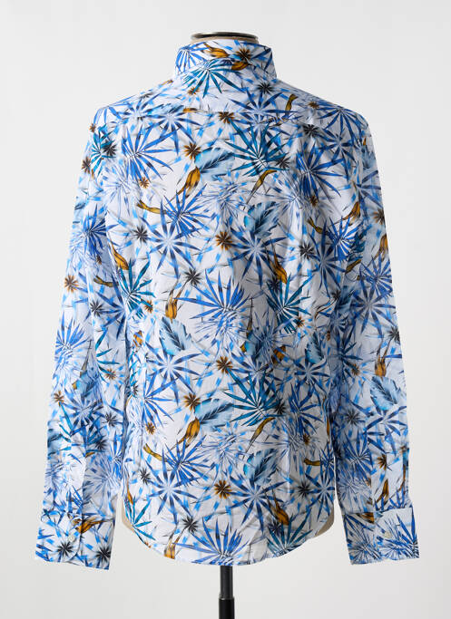 Chemise manches longues imprimé fantaisie bleu PANAMA homme