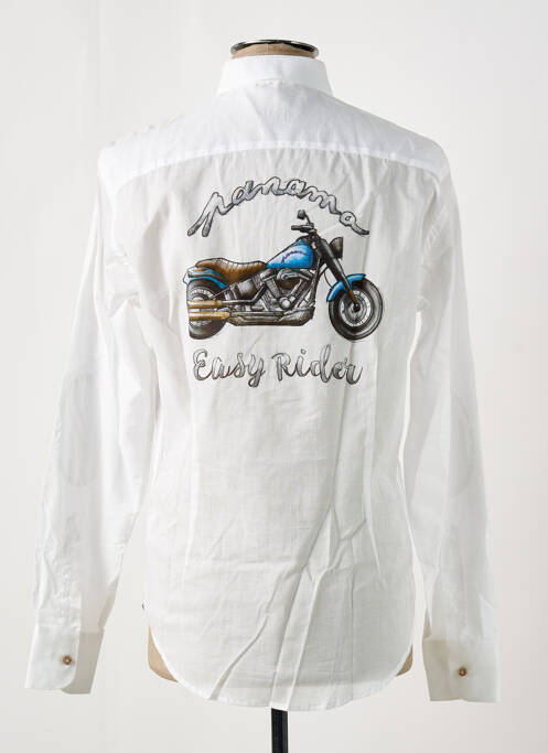 Chemise manches longues blanc PANAMA pour homme