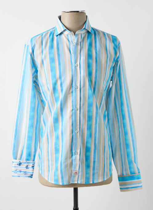 Chemise manches longues bleu PANAMA pour homme
