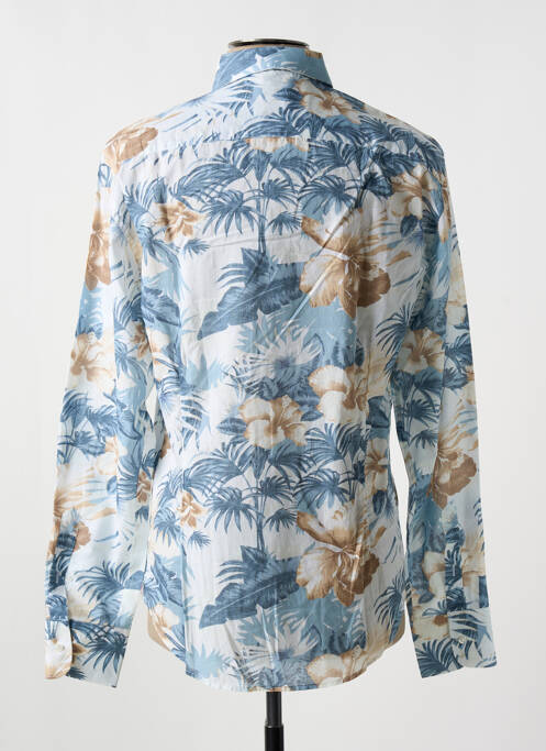 Chemise manches longues bleu PANAMA pour homme