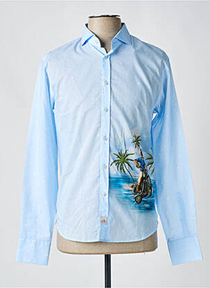 Chemise manches longues manches longues bleu clair PANAMA homme