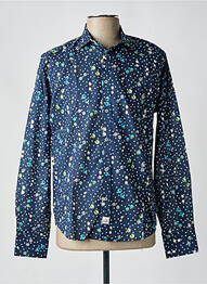 Chemise manches longues manches longues bleu PANAMA homme