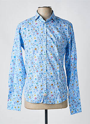 Chemise manches longues imprimé fleurs bleu PANAMA homme