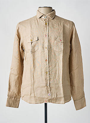 Chemise manches longues manches longues marron PANAMA homme