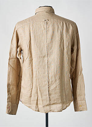 Chemise manches longues manches longues marron PANAMA homme