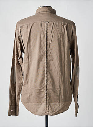 Chemise manches longues manches longues marron PANAMA homme