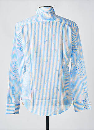 Chemise manches longues manches longues bleu PANAMA homme