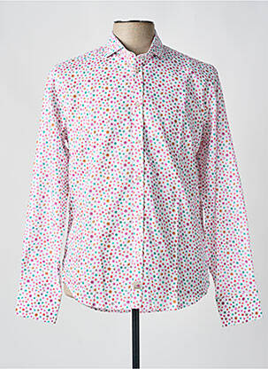 Chemise manches longues imprimé fleurs violet PANAMA homme