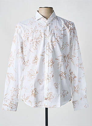 Chemise manches longues manches longues marron PANAMA homme