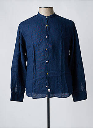 Chemise manches longues manches longues bleu PANAMA homme