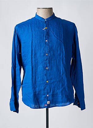 Chemise manches longues manches longues bleu PANAMA homme