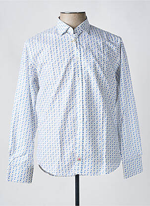 Chemise manches longues manches longues bleu PANAMA homme
