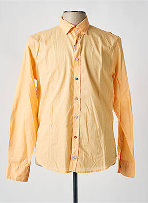 Chemise manches longues orange PANAMA pour homme