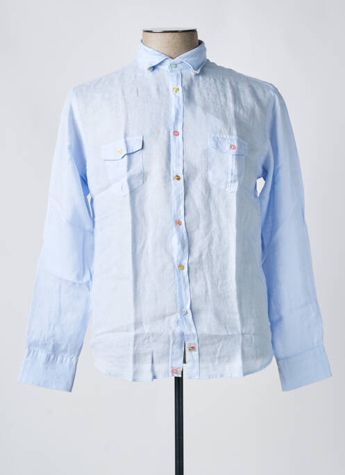 Chemise manches longues manches longues bleu PANAMA homme