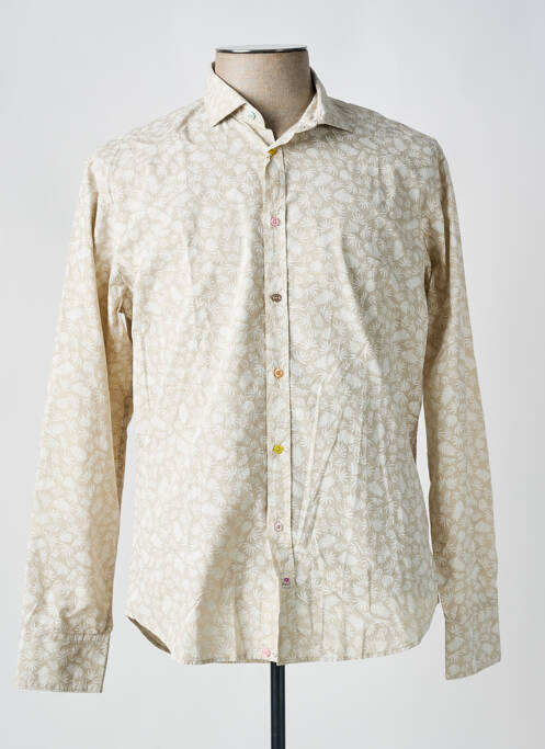 Chemise manches longues beige PANAMA pour homme