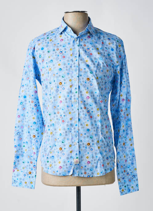 Chemise manches longues bleu PANAMA pour homme