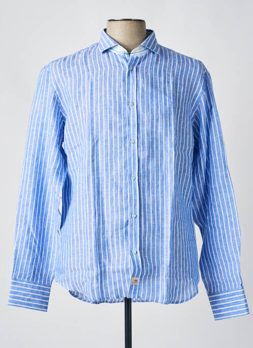 Chemise manches longues bleu PANAMA pour homme