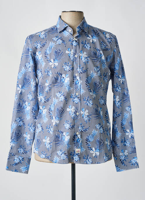 Chemise manches longues bleu PANAMA pour homme