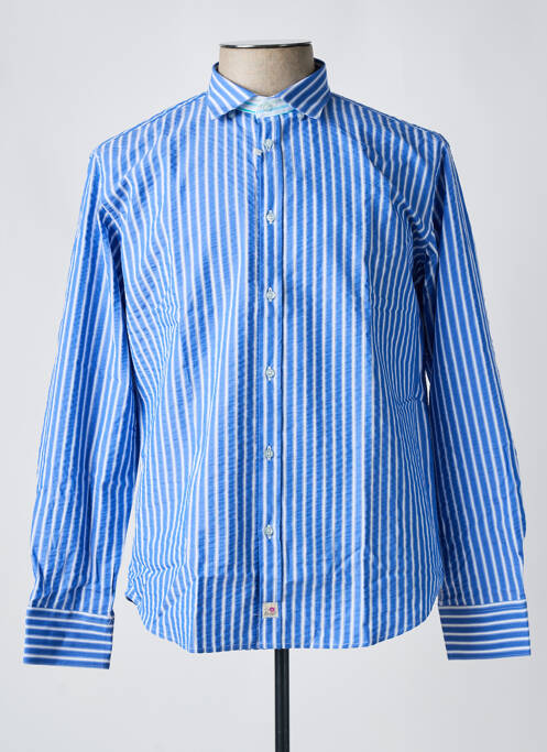 Chemise manches longues bleu PANAMA pour homme