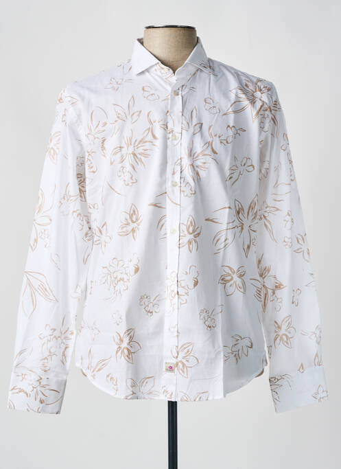 Chemise manches longues marron PANAMA pour homme